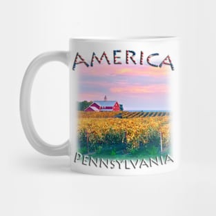 America - Pennsylvania - Fall colours with Winery Mug